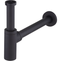 Noyon&thiebault - Siphon de lavabo rond métal 1'1/4 Noir