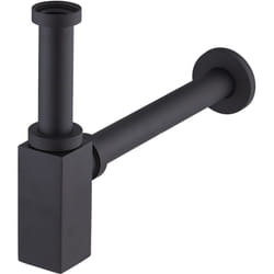 Noyon&thiebault - Siphon de lavabo carré laiton 1'1/4 Noir