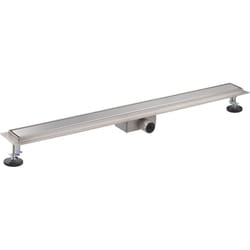 Noyon&thiebault - Caniveau de douche grille 2 en 1 pleine ou à carreler - inox brossé 90 centimètres