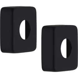 Noyon&thiebault - Rosace sanitaire carrée 3/4 - 59x59 mm - hauteur 19 mm (x2) noir