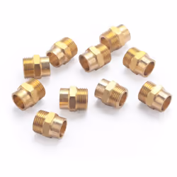 Manchon à souder pour tube en cuivre de diamètre 12 mm - sortie mâle 3/8 (12x17) Ce manchon en laiton permet de raccorder un  ...