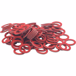 - Joint plat en fibre rouge pour intérieur de raccord - température utilisation : mini 0 °C / maxi +70 °C - application : eau ...