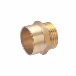 Manchon à souder pour tube en cuivre de diamètre 32 mm - sortie mâle 1" (26x34) Ce manchon en laiton permet de raccorder un é ...
