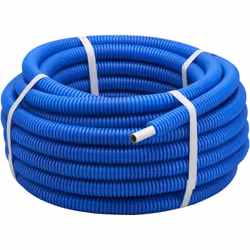 Tube Multicouche gainé bleu en couronne Diamètre 20mm Longueur 25 mètres Le tube multicouche (Polyéthylène réticulé/Aluminium ...