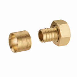 Raccord à glissement pour tube PER diamètre 12 - femelle écrou libre 1/2'' (15x21).