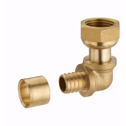 Coude à glissement pour tube PER NOYON & THIEBAULT - A visser femelle écrou libre F1/2' (15x21) - Bague en laiton - 3189 - Co ...