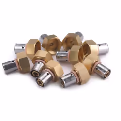 - Raccord à sertir pour tube PER diamètre 12, femelle écrou libre 1/2" (15x21) - Profil de sertissage TH - Outillage nécessai ...