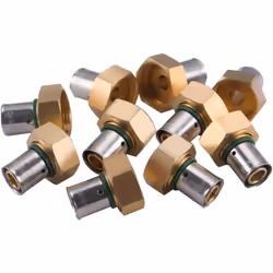 - Raccord à sertir pour tube PER diamètre 16, femelle écrou libre 3/4" (20x27) - Profil de sertissage TH - Outillage nécessai ...