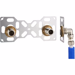 Description générale Le kit platine est conçu pour l'installation de robinetterie murale pour bain ou douche avec une connexi ...