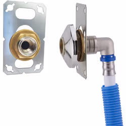 Description générale Kit platine pour installation de robinetterie murale simple mâle 1/2' (M.15x21) sur cloison creuse. Ce p ...