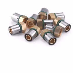 - Raccord à sertir pour tube PER diamètre 16, femelle écrou libre 3/8" (12x17) - Profil de sertissage TH - Outillage nécessai ...