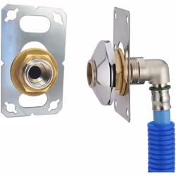 Description générale Ce kit platine est conçu pour l'installation de robinetterie murale simple mâle G1/2 (M. 15x21) sur cloi ...