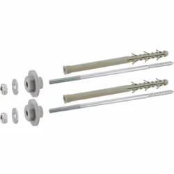 - fixations de lavabo sur mur isolé avec polystyrène vis acier 8x220 mm chevilles 10x160 mm écrous, rondelles plates et ronde ...