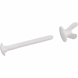 - fixations pour abattant tête ronde 20 vis nylon 8x80 mm à tête ronde 20 écrous nylon - photos non contractuelles