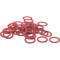 - Joint plat en fibre rouge pour intérieur de raccord - température utilisation : mini 0 °C / maxi +70 °C - application : eau ...