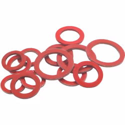- Joint plat en fibre rouge pour intérieur de raccord - Température d'utilisation : mini -50 °C / maxi +200 °C - Pression max ...