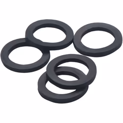 - Joint plat en caoutchouc EPDM noir pour intérieur de raccord - Température d'utilisation : mini -55 °C / maxi +100 °C - Nor ...