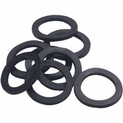 - Joint plat en caoutchouc EPDM noir pour intérieur de raccord - Température d'utilisation : mini -55 °C / maxi +100 °C - Nor ...