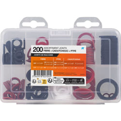 Noyon&thiebault - Coffret 200 joints fibre caoutchouc ptfe pour raccords 08/12/15/20/26