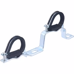 Lot de 2 supports métalliques isophoniques pour collecteurs Permet de fixer deux collecteurs type 1" (26x34) l'un au dessus d ...