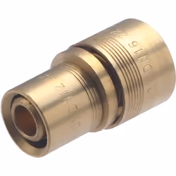 Jonction réduite PER à glissement diamètres 16-12mm Raccord en laiton brut permettant la réalisation d’un circuit d’alimentat ...