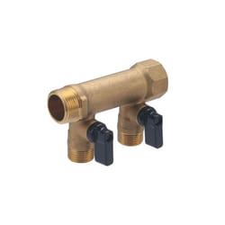 Noyon&thiebault - Collecteur MF20x27 sorties vannes M15x21 2 départs