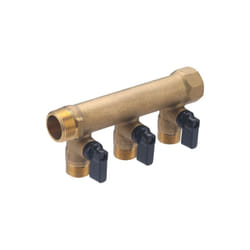 Noyon&thiebault - Collecteur MF20x27 sorties vannes M15x21 3 départs