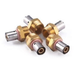 Noyon&thiebault - Raccord mâle à sertir pour tube per Ø12 - M15x21 (1/2)x5 raccords