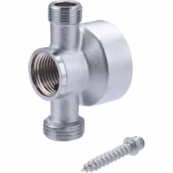 - pour la fixation d'un robinet G1/2 - raccordement mâle G3/8 pour piquage vers une seconde sortie (flexible, canalisation …) ...