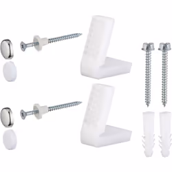 - fixations intérieures de wc/bidet au sol composition : 2 chevilles 10x60, 2 vis 7x65, 2 équerres nylon, 2 vis cruciformes A ...