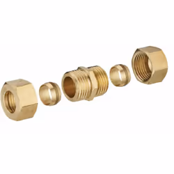 Description générale Jonction bicone égale compatible avec des tubes en cuivre de diamètre 12 mm et 18 mm. Ce raccord en lait ...