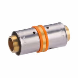 Jonction égale PER à sertir diamètre 20mm Raccord en laiton brut permettant la réalisation d’un circuit d’alimentation en eau ...
