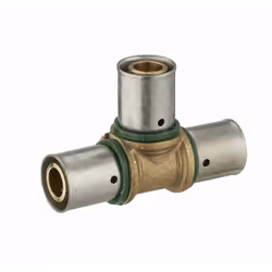 Té égal à sertir profil TH pour tube PER NOYON & THIEBAULT - Bague à sertir en inox - 3790 - Raccord à sertir pour tube PER t ...