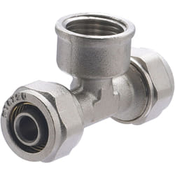 Noyon&thiebault - Té femelle au centre à compression pour tube multicouche Ø16 - F15X21 (1/2)