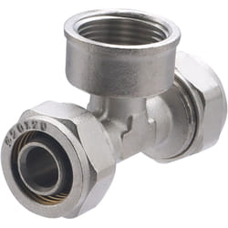 Noyon&thiebault - Té femelle au centre à compression pour tube multicouche Ø20 - F20x27 (3/4)