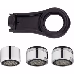 - kit clé + 3 aérateurs économie d'eau composition : 1 aérateur F22x100, 9L. Min + 2 aérateur 6,5L. Min + 1 clé démontage - p ...