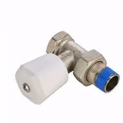 Robinet de radiateur manuel droit mâle M1/2' (15x21) NOYON & THIEBAULT - 803573 - Permet de régler le débit d'eau des radiate ...