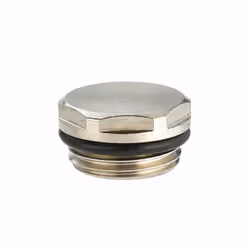 Bouchon mâle chromé pour radiateur mâle M1/2' (15x21) NOYON & THIEBAULT - 803591 - Sert à évacuer l'air contenu dans le radia ...