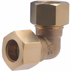 Coude égal Bicône pour tubes en cuivre écroui de diamètre 15 mm Il permet de relier entre eux deux tubes en cuivre de diamètr ...