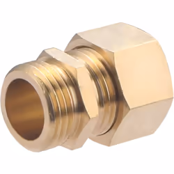 Raccord droit mâle 1/2 (15x21) - Bicône pour tube en cuivre écroui de diamètre 15 mm Il permet de relier un tube en cuivre de ...
