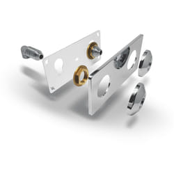 Noyon&thiebault - Platine double sous-lavabo pour raccordement facile 1/2 - 12cm