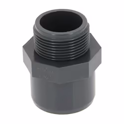 Embout PVC pression mâle-femelle Ø50-40 mâle 33-42 Embout PVC pression mâle-femelle Ø50-40 mâle 33-42, couleur gris foncé. Ca ...