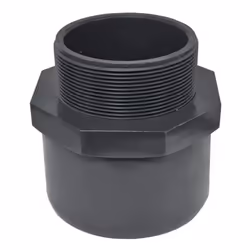 Embout PVC pression à visser 66x76, à coller femelle 75 mâle 90 mm référence 5005846759066. Raccords à viseer PVC-U – Série m ...