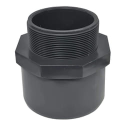 Embout pvc pression à visser 66x76, à coller femelle 75 mâle 90 mm