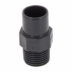Embout PVC pression mâle-femelle Ø20-16 mâle 15-21 Embout PVC pression mâle-femelle Ø20-16 mâle 15-21, couleur gris foncé. Ca ...