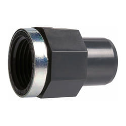Raccord pvc pression noir droit - f 1' - diamètre 40 mm Girpi
