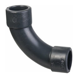 Raccord PVC pression noir courbé 90° - Ø 40 mm - Girpi