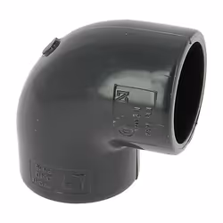 Coude PVC pression femelle-femelle 90° Ø40 Coude PVC pression femelle-femelle 90° Ø40, couleur gris foncé. Caractéristiques Ø ...