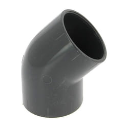 Coude PVC pression femelle-femelle 45° Ø50