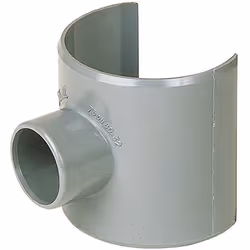 Selle de raccordement PVC gris - Femelle diamètre 100 - 40 mm - Girpi